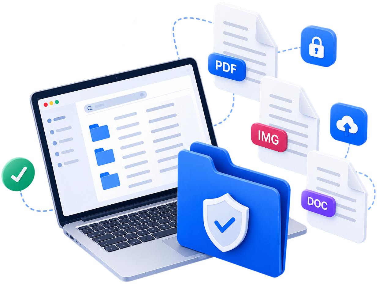 Smart document management illustration